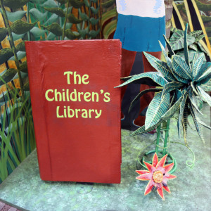 A Colorful Entrance for Children at Wilton Library