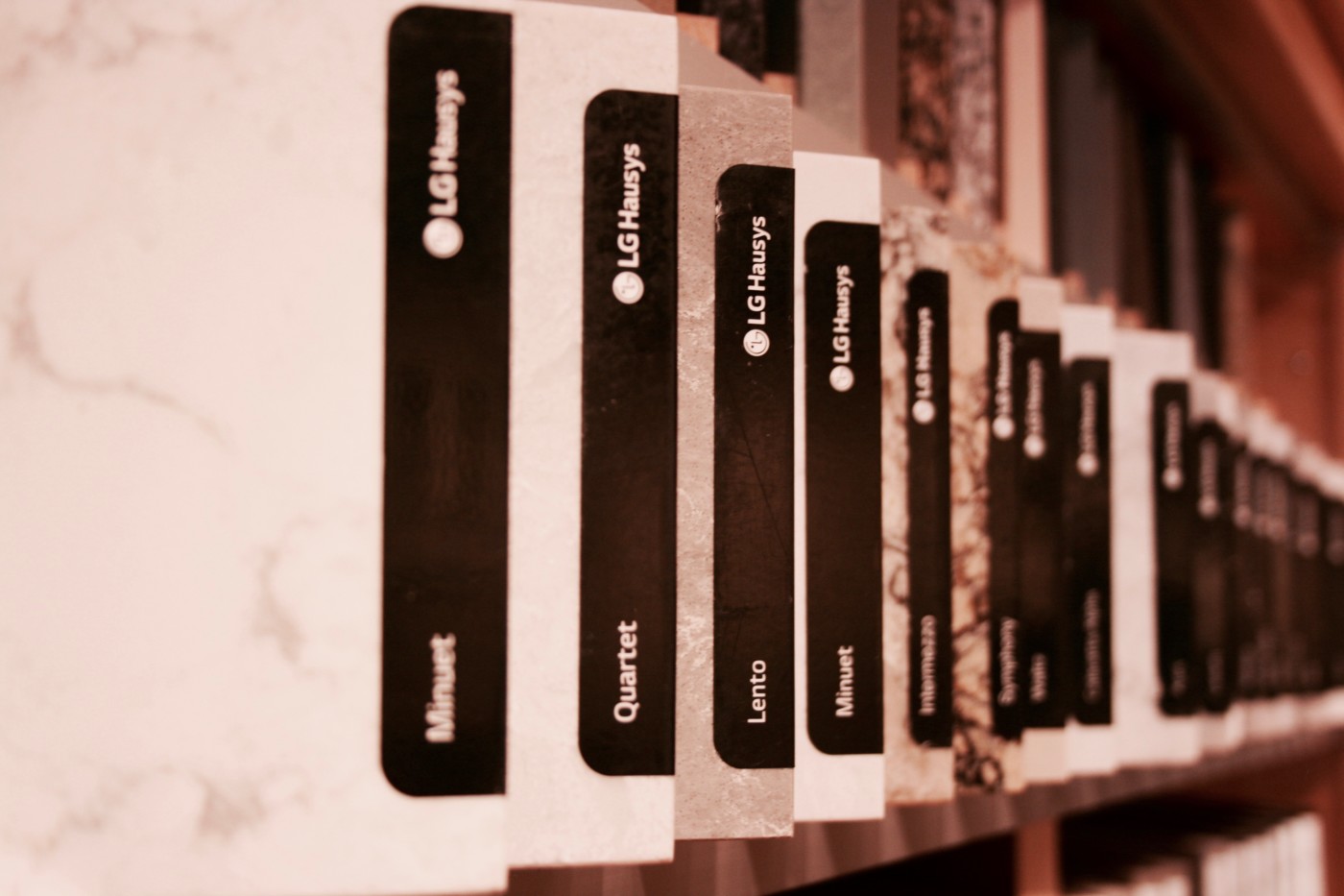 Countertop Samples from Viatera. 