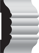 8187 Reeded Chair Rail