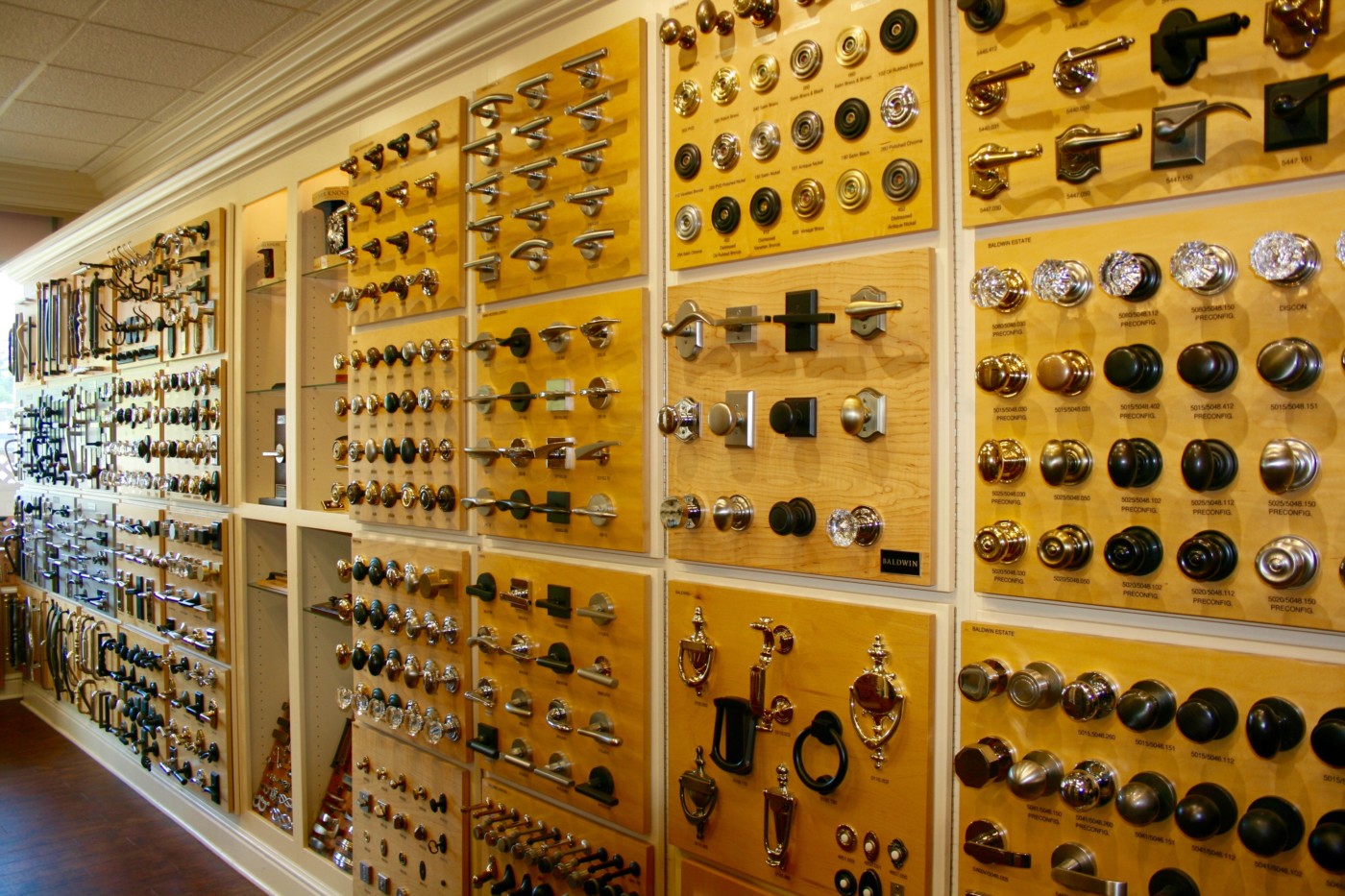 Architectural hardware design showroom at Ring's End 1 Architectural hardware design showroom at Ring's End 1